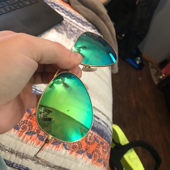 Ray-Ban Aviator Flash Lens Sunglasses - Picture 6 of 8